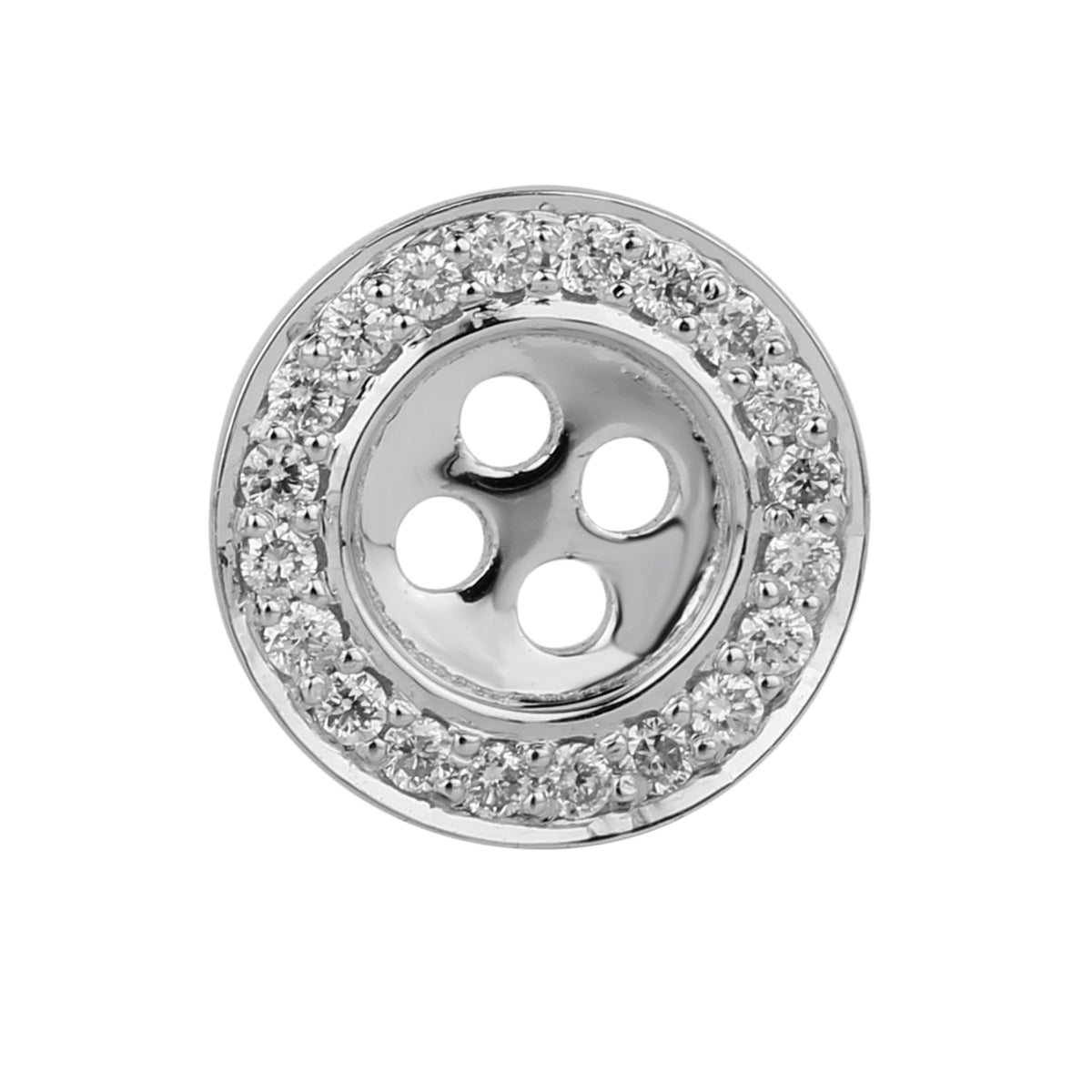 UA00354A 750 GOLD 10 MM BUTTONS WITH DIAMOND