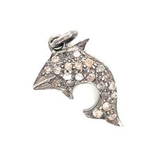 Necklace accessories in silver and diamond
