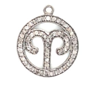 Luxury Diamond and Silver Zodiac Necklace Findings