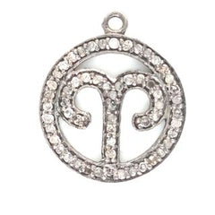 Luxury Diamond and Silver Zodiac Necklace Findings