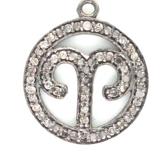 Luxury Diamond and Silver Zodiac Necklace Findings