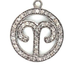 Luxury Diamond and Silver Zodiac Necklace Findings
