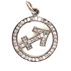 Sternzeichen mit unserer wunderschönen Schütze-Halskette-Zubehör aus Silber und Diamant