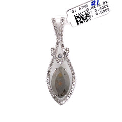 Halskette-Zubehör aus Weissgold und Diamant