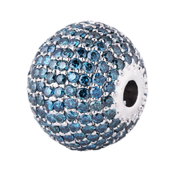 Diamond Ball Made Of 750 Rose Gold Size 8 Mm