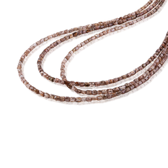 Exclusive brown diamond necklace in the shape of a cube with a natural color for timeless elegance