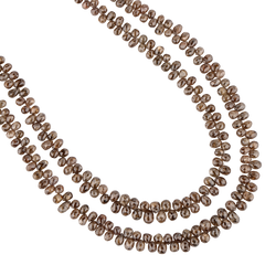 Halskette mit tropfenförmigem, natürlichen braunen Diamanten