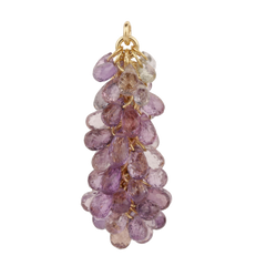 Pendentif briolette à pampilles exquis pour un look élégant