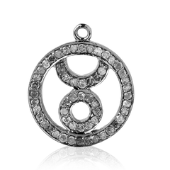 Stilvolles Halsketten- Zubehör aus Silber und Diamant