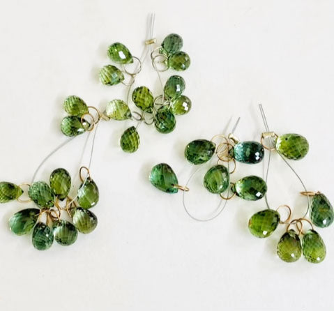 Green diamond briollets