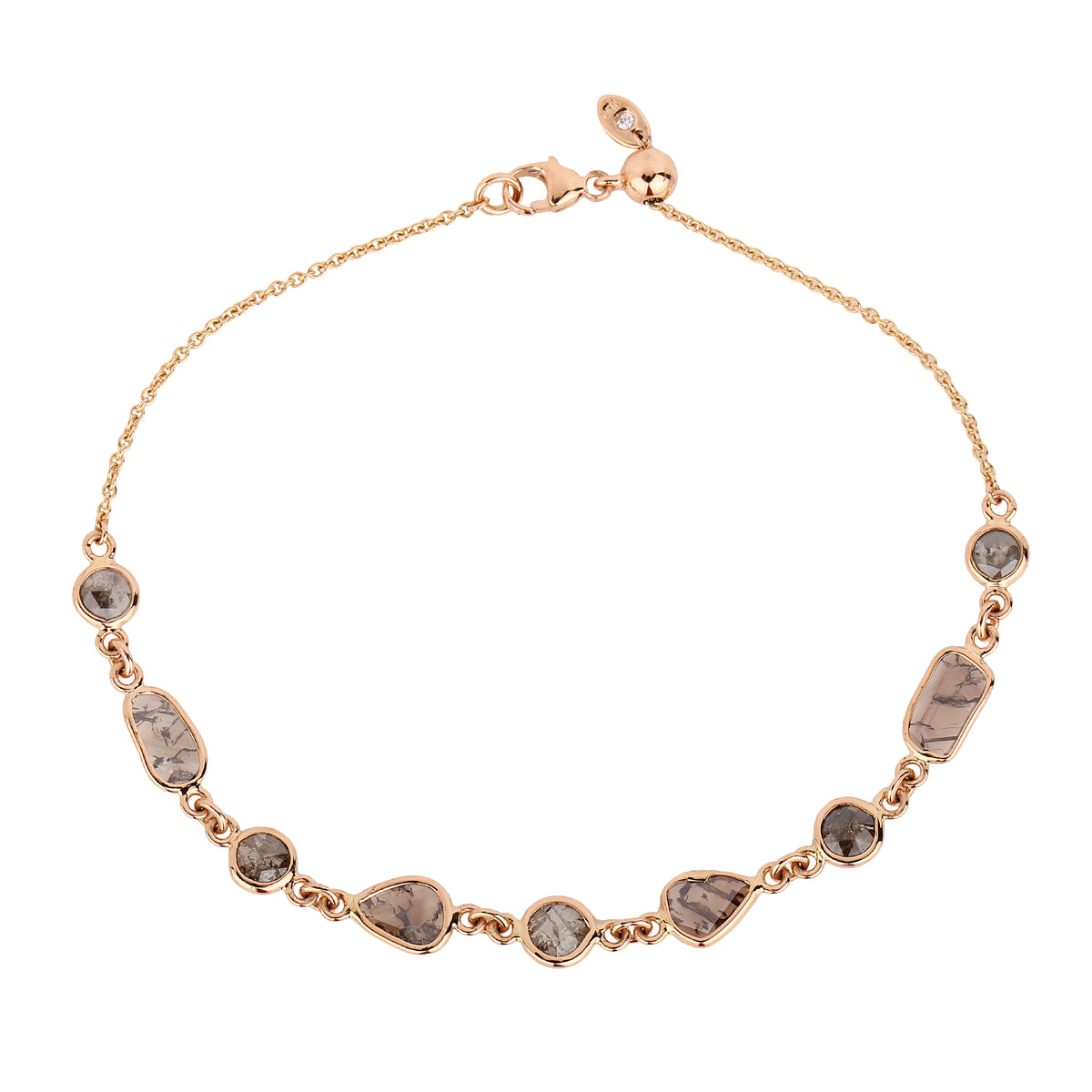 Gold and diamond bracelet
