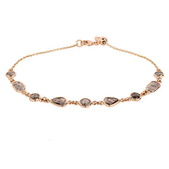 Gold and diamond bracelet