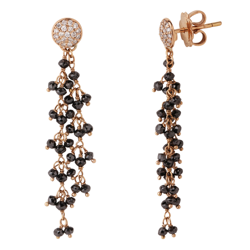 Black Grape Earring