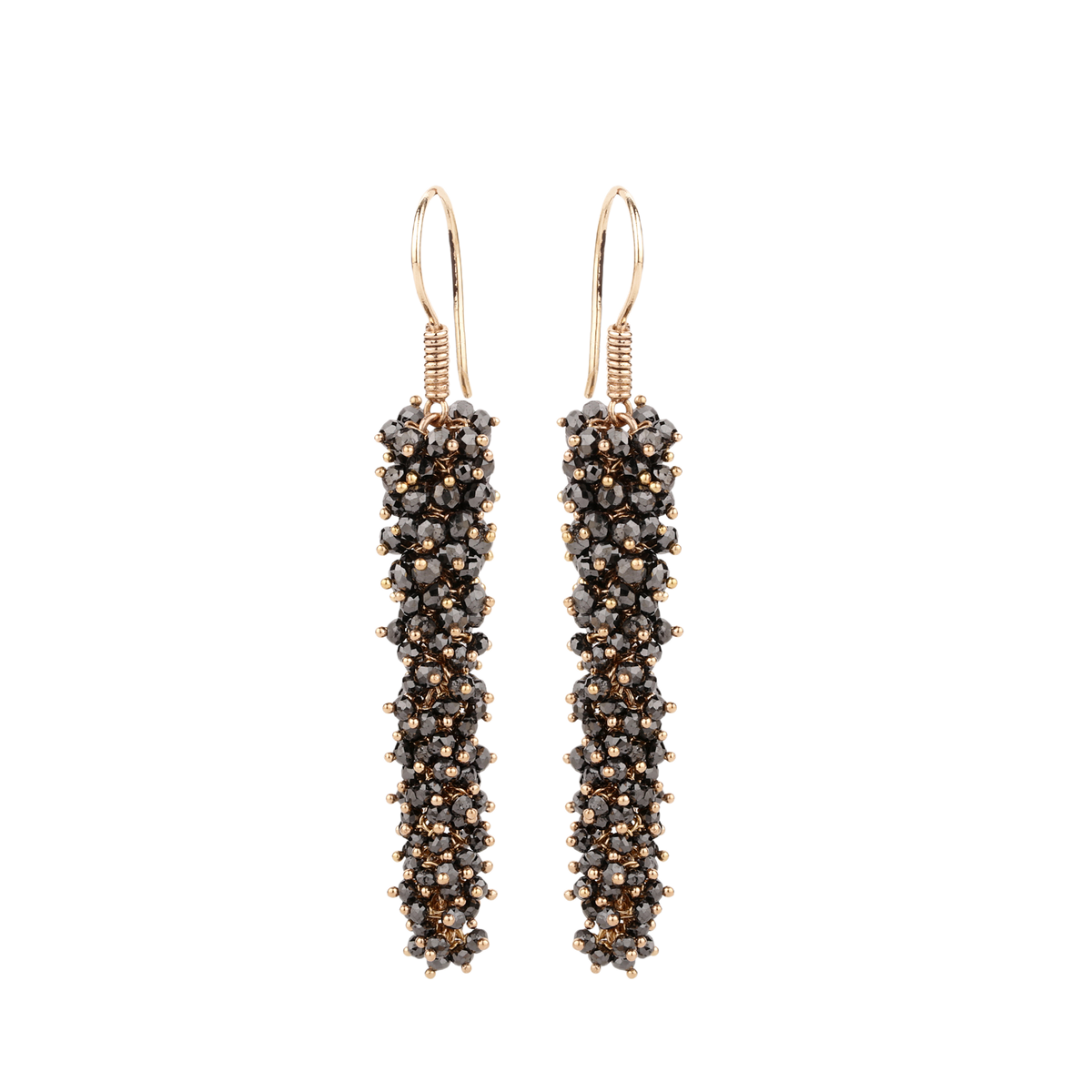 Earrings with diamonds in 750 rose gold