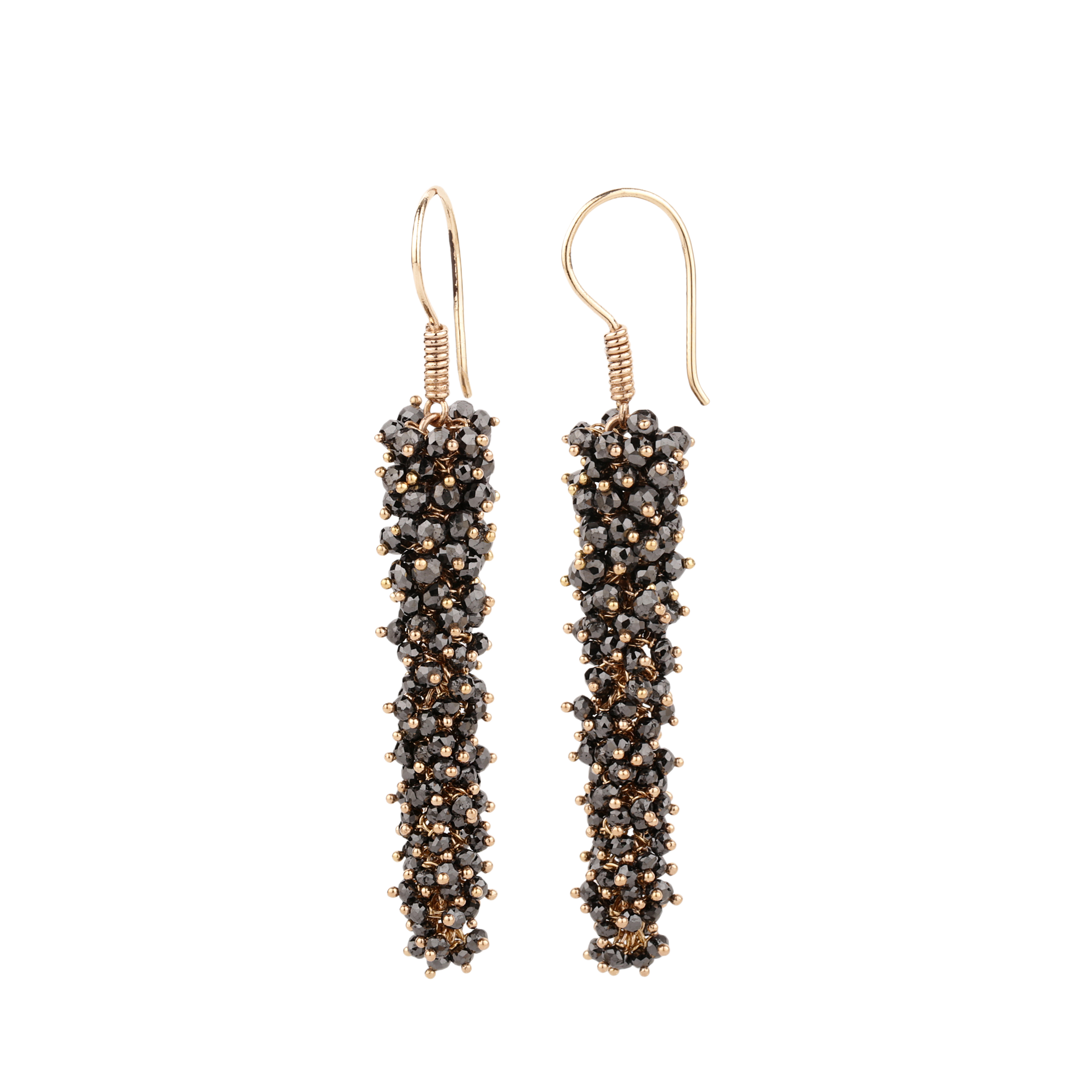 Earrings with diamonds in 750 rose gold