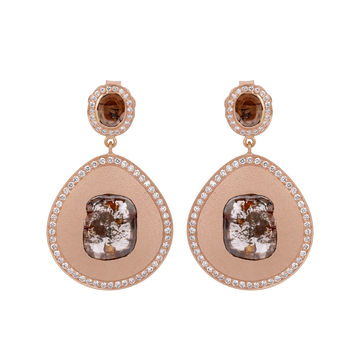 Gold Earring With Diamonds