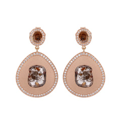 Gold Earring With Diamonds