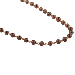 Necklace made of 750 rose gold and diamonds