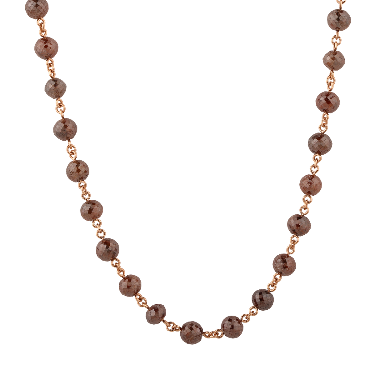 Necklace made of 750 rose gold and diamonds