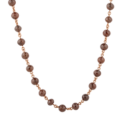 Necklace made of 750 rose gold and diamonds