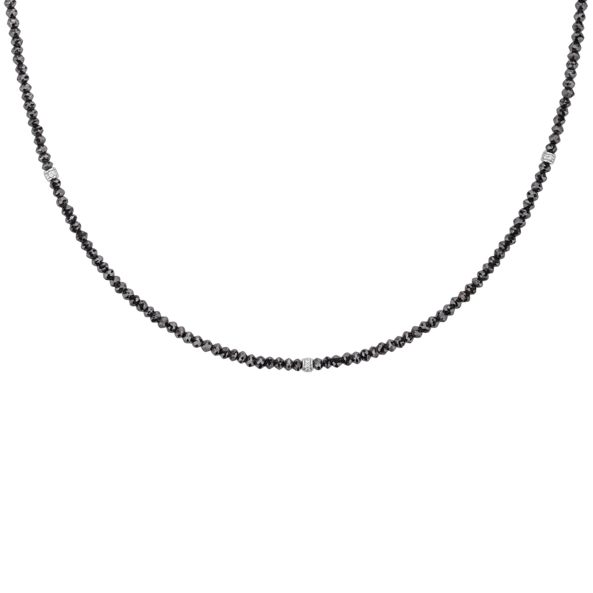 Exklusive schwarze Diamant-Halskette - zeitlose Eleganz und Luxus