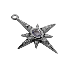Kette Anhänger aus 950 Silber und Diamanten