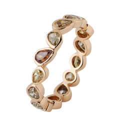 Gold and diamond ring