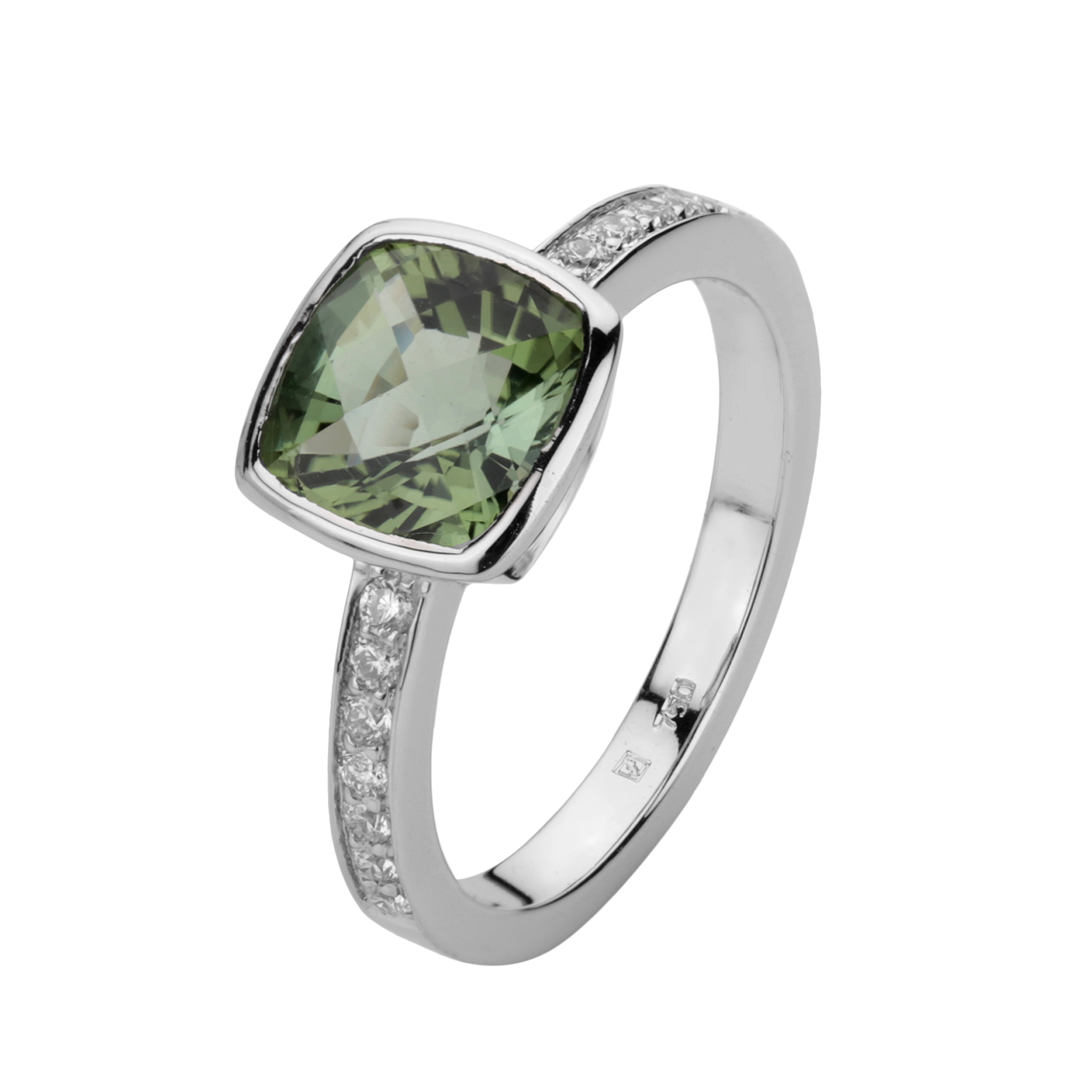 White dia.Ring 54 36