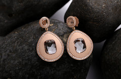 Gold Earring With Diamonds