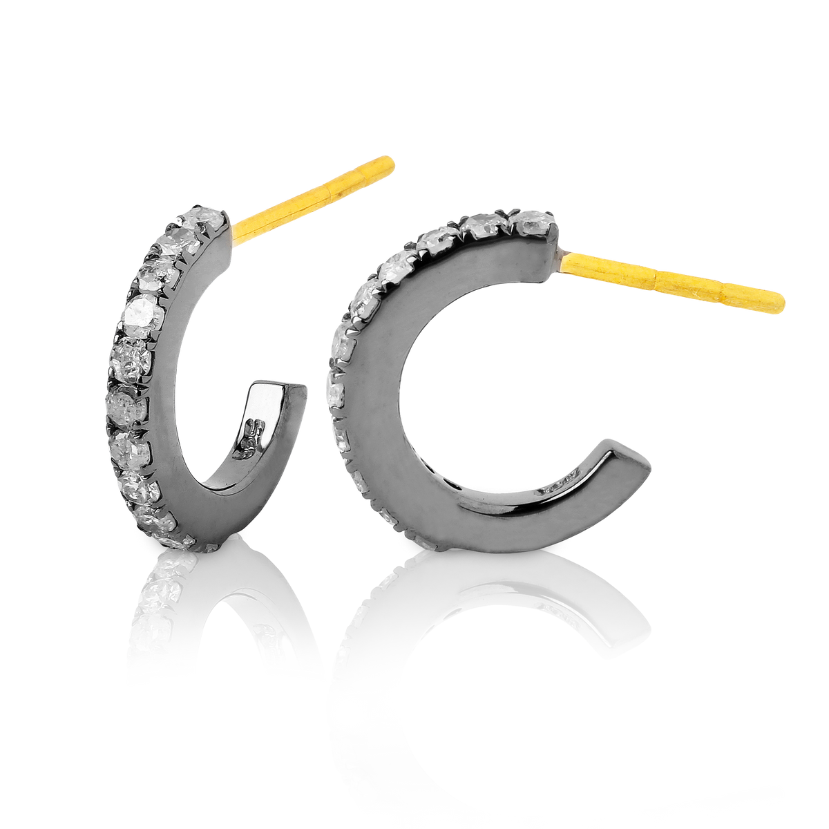 silver hoop earrings