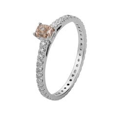 GOLD OVALE BRAUNE DIAMANTEN RING